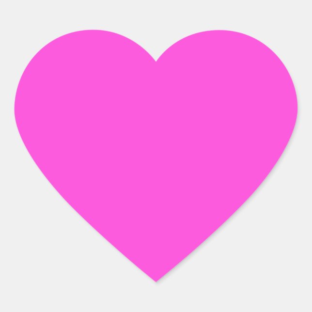 Hot Pink Heart Sticker (Front)
