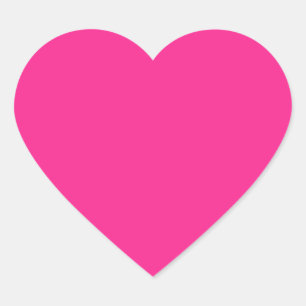 Hot pink heart sticker