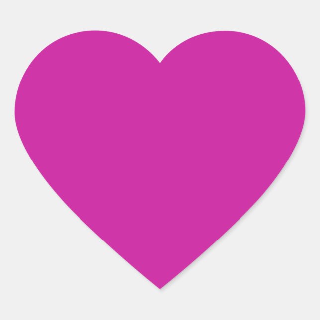Hot Pink Heart Sticker (Front)