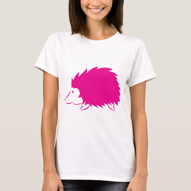Hot Pink Hedgehog T-Shirt (Front)