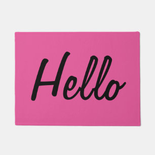 Hot Pink - Hello Doormat