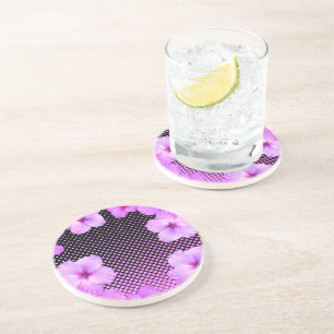 Hot Pink Hibiscus   Coaster
