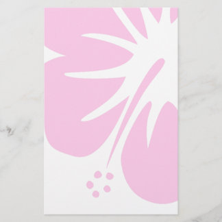 Hot Pink Hibiscus Stationery