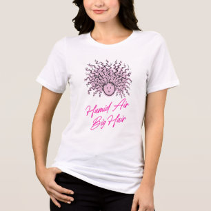 Hot Pink HUMID AIR BIG HAIR Summer Problems Tri-Blend Shirt