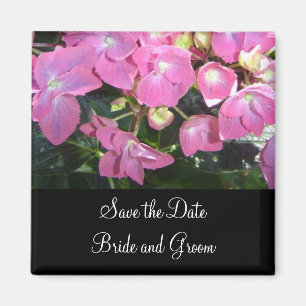 Hot Pink Hydrangea - Save the Date Magnet