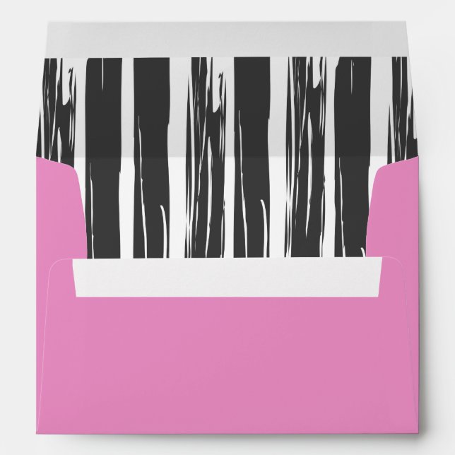 Hot Pink Ikat Envelope (Back (Bottom))