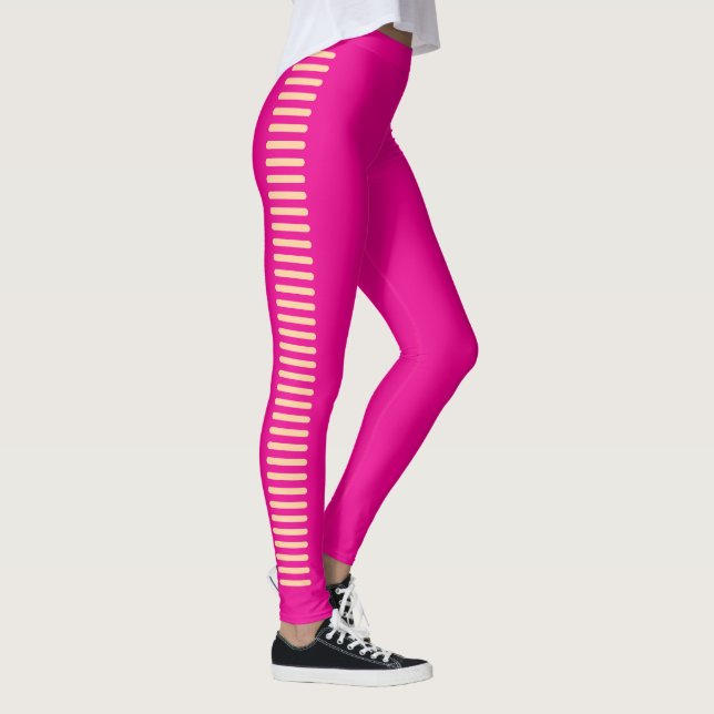 Hot Pink Illusion Leggings  (Right)