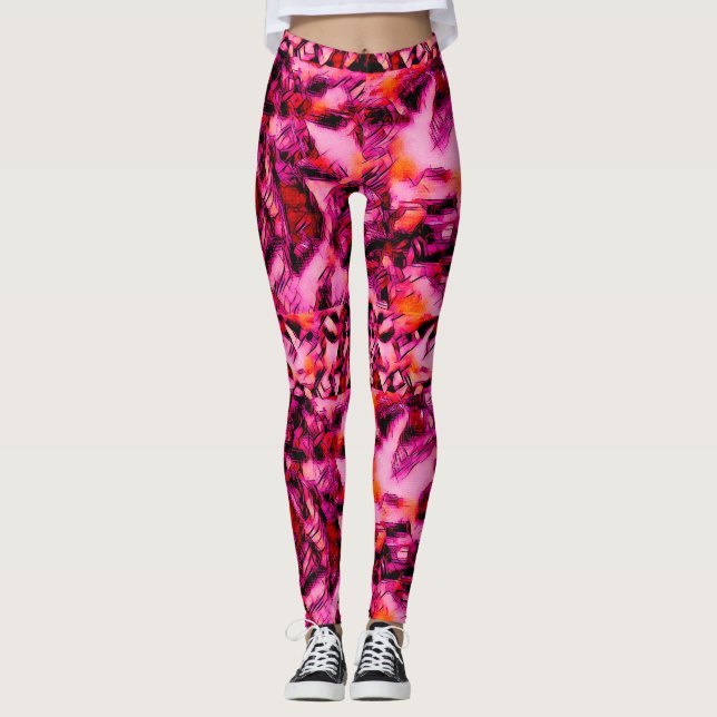 Hot Pink Kandi ~ Philtres Leggings (Front)