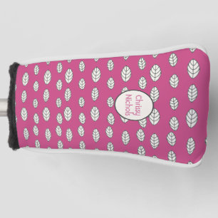 Hot Pink Ladies Personalised Ladies Golf Head Cove Golf Head Cover