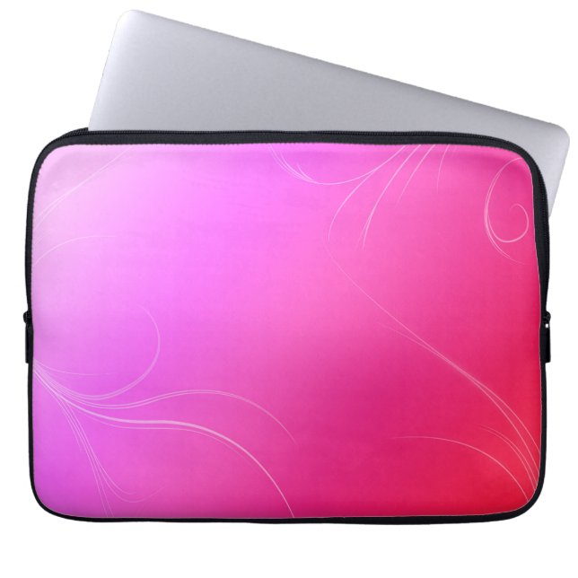 Hot Pink Laptop Sleeve (Front)
