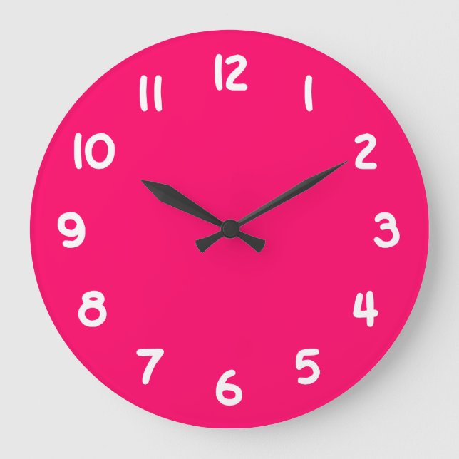 Hot Pink Large Clock (Front)