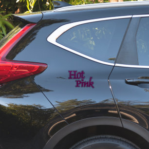 Hot Pink large contour sticker