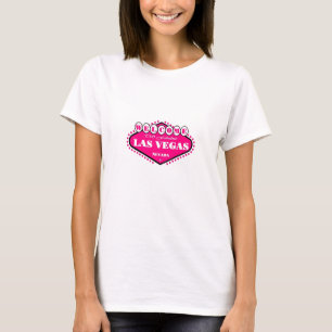 Hot PINK Las Vegas Logo Ladies Baby Doll Tee