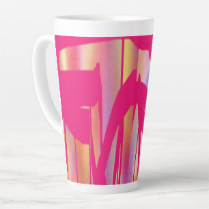 Hot Pink latte mug