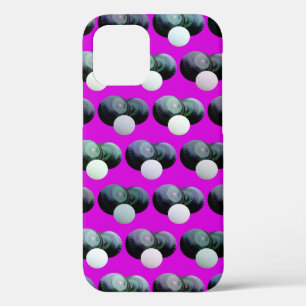 Hot Pink Lawn Bowls Pattern, iPhone 12 Pro Case