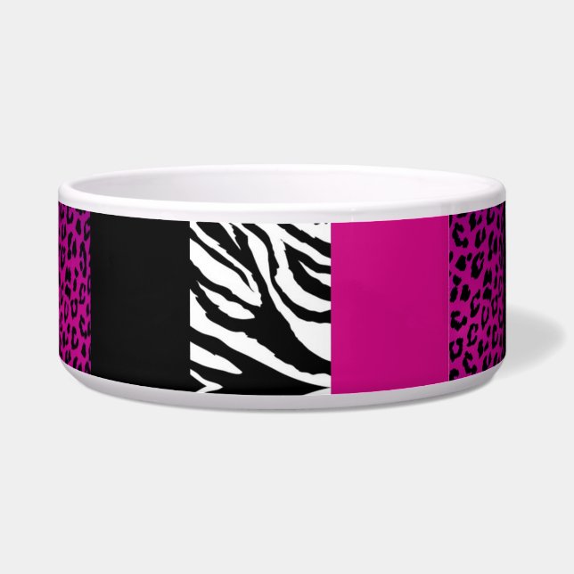 Hot Pink Leopard and Zebra Custom Animal Print (Left)