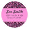 Hot pink leopard print address labels (#LABL 018)