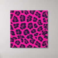 Hot Pink Leopard Print Animal Fur Pattern