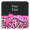 Hot pink leopard print ribbon bow graphic
