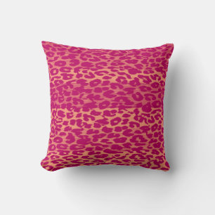 Hot Pink Leopard Print Skin Cushion