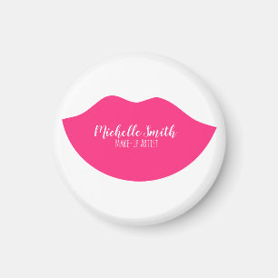 Hot Pink lips design Make-up artist Magnet
