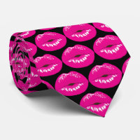 Hot Pink Lips Glamourous Pattern