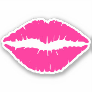Hot Pink Lips Kiss
