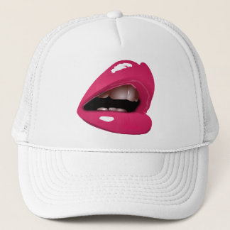 Hot Pink Lips Trucker Hat
