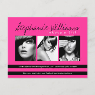 Hot Pink Lipstick Smooch Makeup Artistry Comp Card