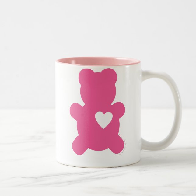 Hot Pink Love Teddy Mug (Right)