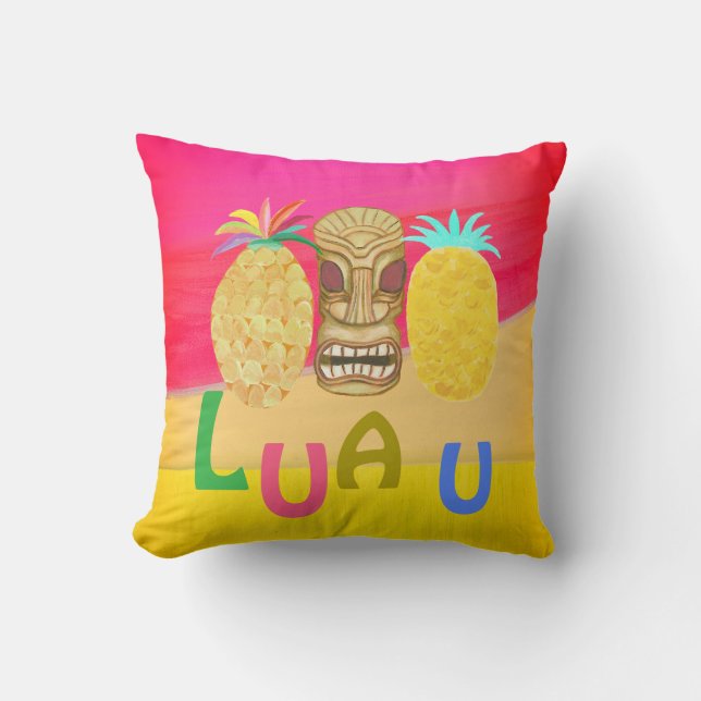Hot Pink Luau Cushion (Front)