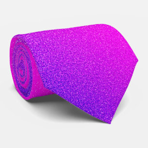 Hot Pink Magenta Violet Glitter Purple Colourful Tie