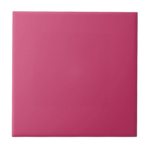 Hot Pink Matches Fractal Pattern 1: Ceramic Tile