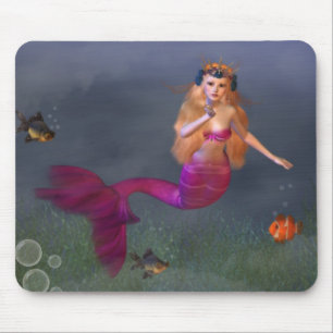 Hot Pink Mermaid Mousepad