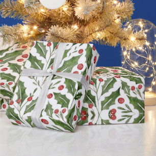 Hot Pink Modern Groovy Christmas Wrapping Paper