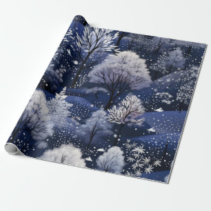 Hot Pink Modern Groovy Christmas  Wrapping Paper