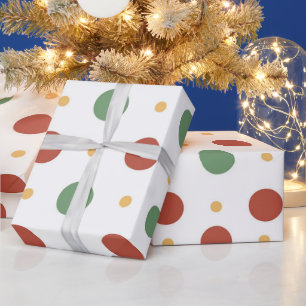 Hot Pink Modern Groovy Christmas Wrapping Paper