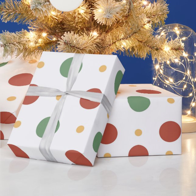 Hot Pink Modern Groovy Christmas  Wrapping Paper (Holidays)