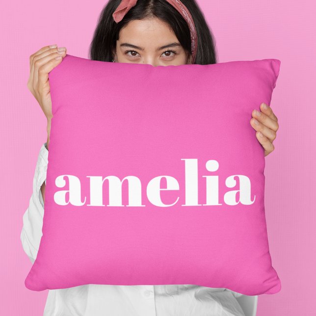 Hot Pink Monogram Cushion (Creator Uploaded)