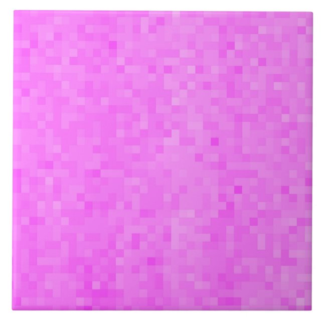 Hot Pink Mosaic Shimmer, Tile (Front)