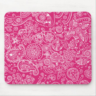 Hot Pink Mouse Mat
