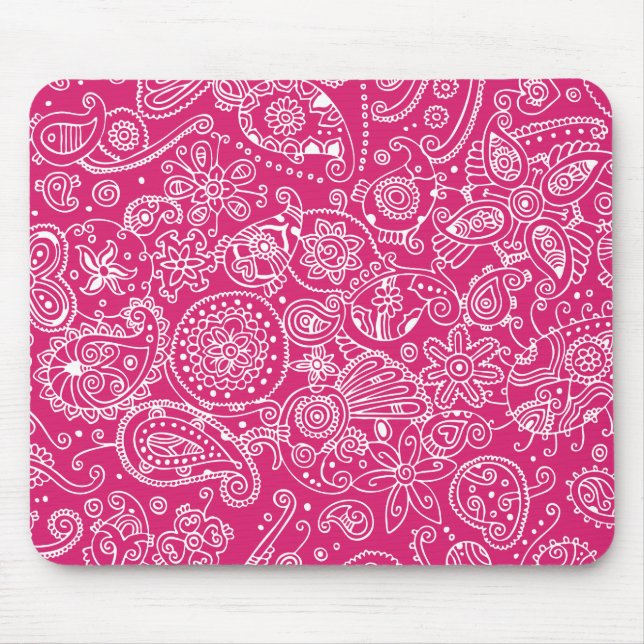 Hot Pink Mouse Mat (Front)
