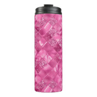 Hot Pink Multi-Texture Square Weave Pattern