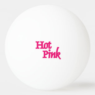 Hot Pink name 1-star white ping pong ball