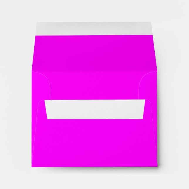 Hot Pink Neon Pink A2 Blank Envelopes (Back (Bottom))