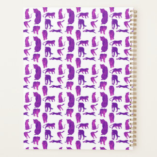 Hot Pink & Neon Purple Big Cats Planner