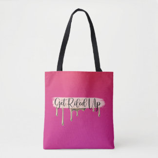 Hot pink ombré tote