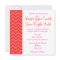 Hot Pink Orange Chevron Wedding Invitation