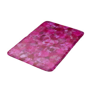 Hot Pink Paint Balls Bath Mat