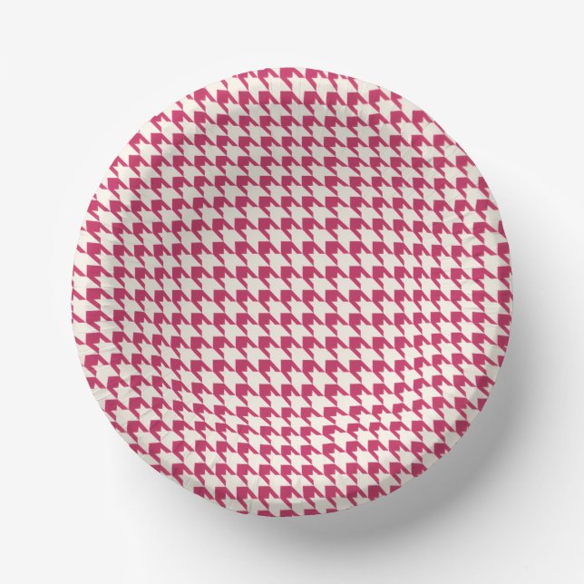 Hot Pink Paper Plate (Front)